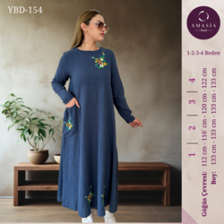 YBD-154 Keten elbise 26597610