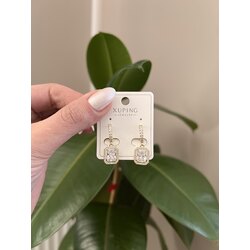 14k Baget Taşlı Küpe✨