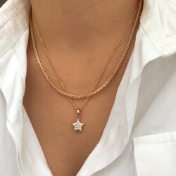 Zirkon taşlı yıldız kolye✨