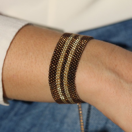 Golden Coffee Bracelet