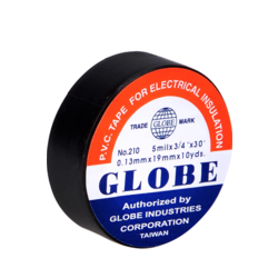 Globe Plastik İzole Elektrik Bandı - Siyah (10' lu Paket)