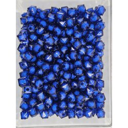 10mm Lacivert İçi Pamuklu Küp Boncuk 500gr
