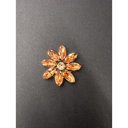 Taşlı Broş 50li Paket Somon Renk