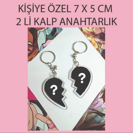 Kişiye Özel Kalp Anahtarlık