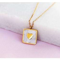 Nacre Heart Kolye