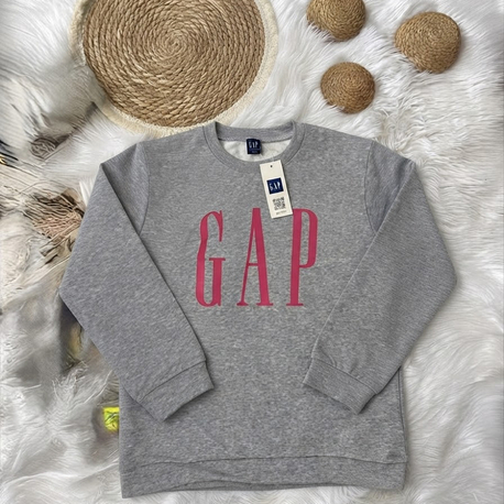 Gri Pembe Baskılı Sweat