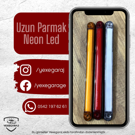 Uzun Parmak Neon Led Adet