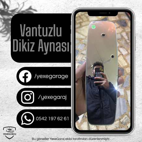 Vantuzlu Ovâl Dikiz Aynası