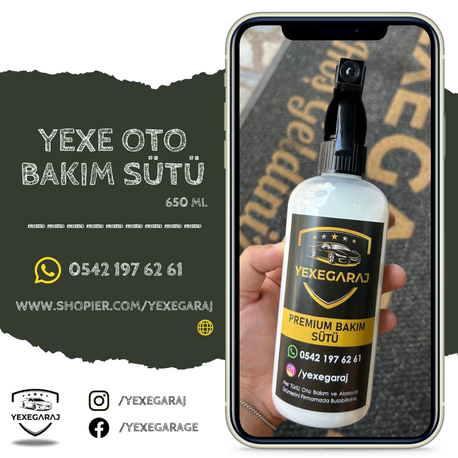 Yexe Oto Bakım Sütü 650 ML