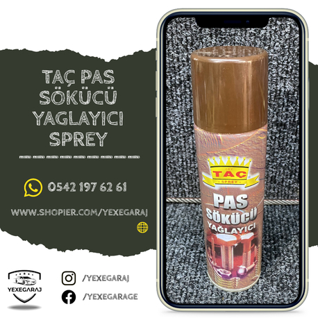 Taç Pas Sökücü Yağlayıcı Sprey 200 ML