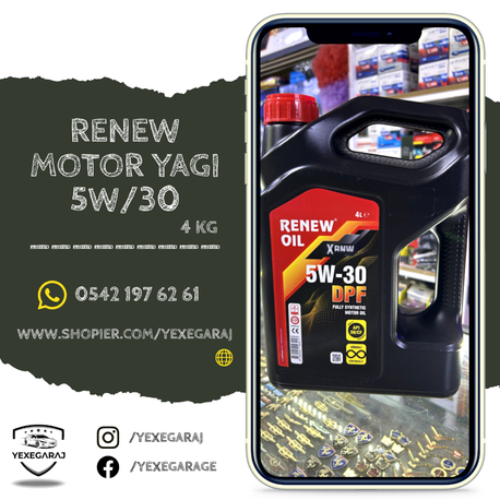 Renew 5W/30 Motor Yağı 4 KG