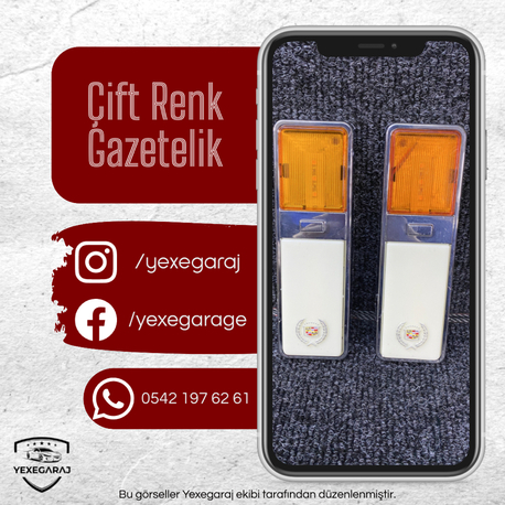 Cadillac Renkli Gazetelik Çift