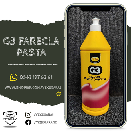 G3 Farecla Pasta 1 KG ( 1 Paket Üstübü Hediye )