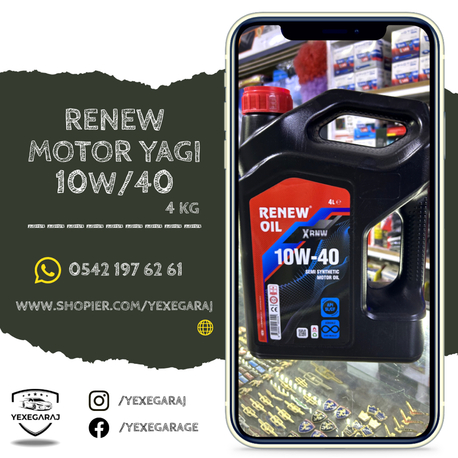 Renew 10W/40 Motor Yağı 4 KG