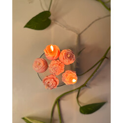 flowers bouquet candle