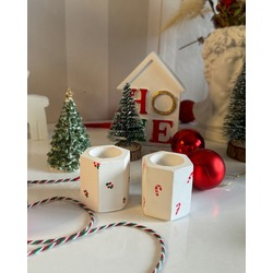 2li şamdan set chirstmas decor