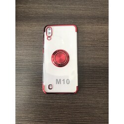 Samsung M10 Yüzüklü Kırmızı Kılıf