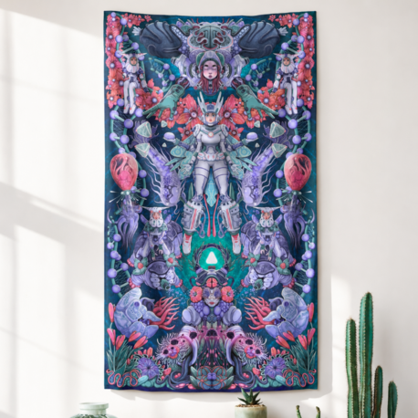 "MICRONAUTS" • 142*85 CM • Duvar Örtüsü