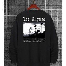 Los Angeles Baskılı Oversize Sweatshirt 
