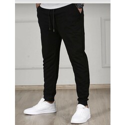 Siyah Sade Oversize Eşofman Alti 
