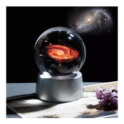 SAMANYOLU GALAXY IŞIKLI CAM KÜRE