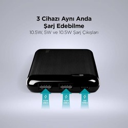 TAŞINABİLİR POWERBANK 10.000 Mah