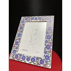 1.Kalite Çini Desenli Ahşap Çerçeve