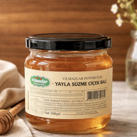 500 gr süzme bal 