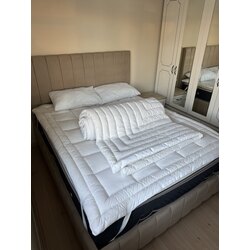 Tek kişilik 155-215cm Yün Yorgan ve Tek Yastık