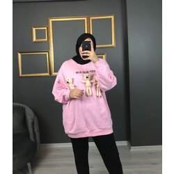 Teddy Bear Pembe Sweatshirt 