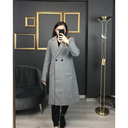 Zara Gri Kaşe Kaban 