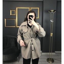 Zara Kuşaklı Kaşe Ceket