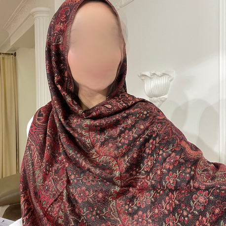 Pashmina Şal Brown Red