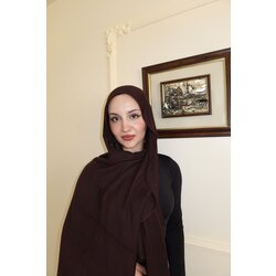 Dark Brown Modal Şal