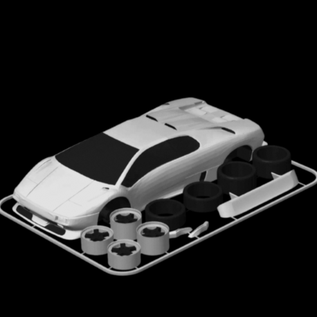V12 Italian Wedge Supercar