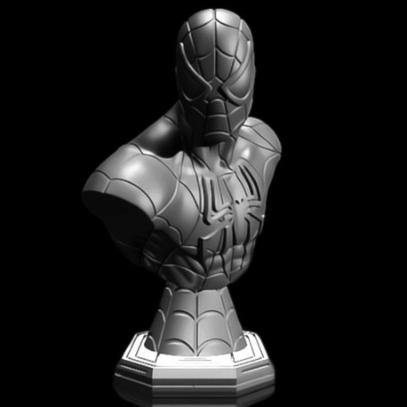 Spider-Hero DIY Unpainted Bust - Boyanabilir Koleksiyon Büstü