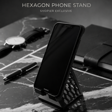 Geometrik Petek Telefon Standı