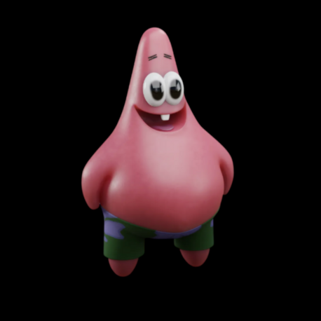 Patrick DIY Unpainted Figür - Boyanabilir Masa Figürü