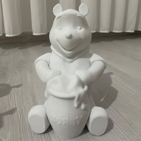 Boyanabilir 3D Winnie Tasarımlı Ayıcık Biblo ve Hobi Seti