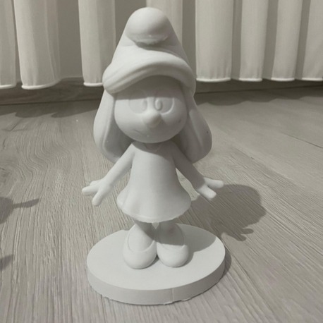 Boyanabilir 3D Şirinler Temalı Biblo ve Hobi Seti