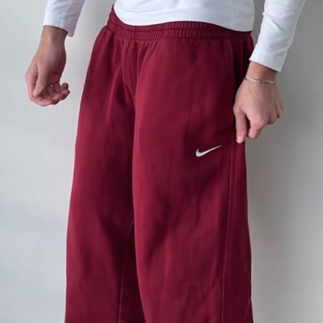 Nike Bordo Oversize Eşofman Altı