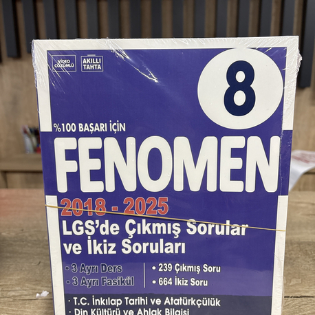 8.sınıf fenomen 2018-2025 LGS’de çıkmış sorular