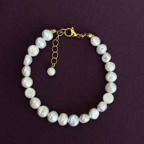 Minik Oval İnci Bileklik 