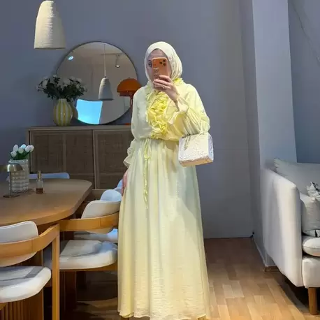 Eflim Sarı Elbise