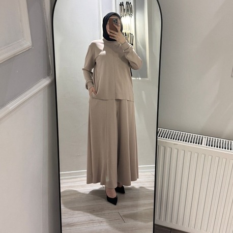 ysho kumaş etekli pantolon