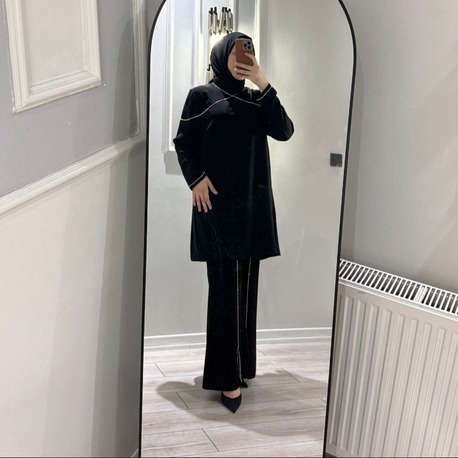 Krep kumaş İspanyol pantolon