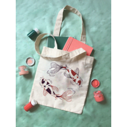 Koi/ El Yapımı Tote Bag