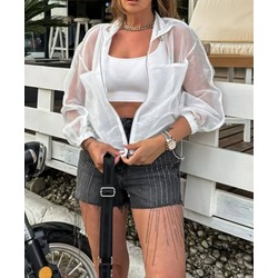 TWİST MODEL TRANSPARAN CEKET
