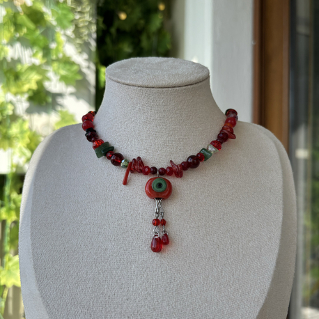 Halloween Kanlı Göz Choker