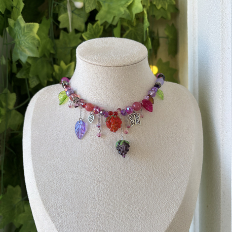 Böğürtlen Bahçesi Choker Kolye